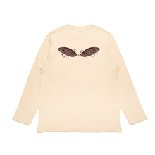 Load image into Gallery viewer, "Bug Dark" Cut and Sew Wide-body Long Sleeved Tee Beige/Red