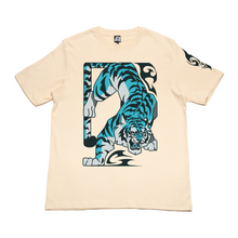 Load image into Gallery viewer, "FEROCITY" Cut and Sew Wide-body Tee Black / White / Beige