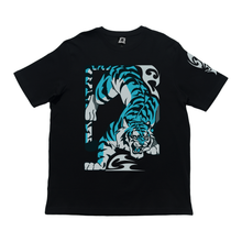 Load image into Gallery viewer, "FEROCITY" Cut and Sew Wide-body Tee Black / White / Beige