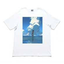 Load image into Gallery viewer, "SEASIGHT" Taper-Fit Heavy Cotton Tee Sky Blue/White