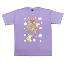 Load image into Gallery viewer, "Bintang" Taper-Fit Heavy Cotton Tee Sky Blue/Violet