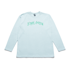 Load image into Gallery viewer, "Lethal Green" Taper-Fit Heavy Cotton Long Sleeve Tee Mint