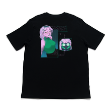 Load image into Gallery viewer, "Lethal Green" Cut and Sew Wide-body Tee Black