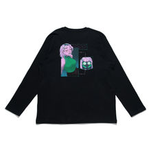 Load image into Gallery viewer, "Lethal Green" Cut and Sew Wide-body Long Sleeved Tee Black