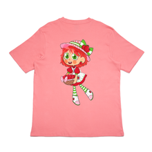 Load image into Gallery viewer, " Strawberry Doll " Cut and Sew Wide-body Tee Salmon Pink