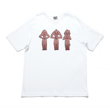 Load image into Gallery viewer, “Wise Puppets" Cut and Sew Wide-body Tee White/Black