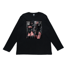 Load image into Gallery viewer, "Latex" Cut and Sew Wide-body Long Sleeved Tee Black / White