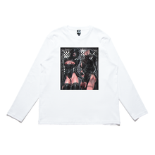 Load image into Gallery viewer, "Latex" Cut and Sew Wide-body Long Sleeved Tee Black / White