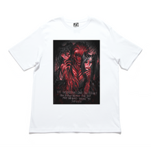 Load image into Gallery viewer, "Masks" Cut and Sew Wide-body Tee White/Black