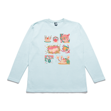Load image into Gallery viewer, "Birthday" Taper-Fit Heavy Cotton Long Sleeve Tee Mint