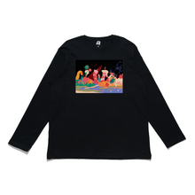 Load image into Gallery viewer, "Sweet Birthday" Cut and Sew Wide-body Long Sleeved Tee Beige