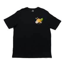 Load image into Gallery viewer, "Summer Citrus" Cut and Sew Wide-body Tee Black
