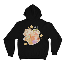 Load image into Gallery viewer, "Sleepy Days" Basic Hoodie Black/Pink