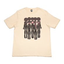 Load image into Gallery viewer, "Empathy & Heart" Cut and Sew Wide-body Tee Beige