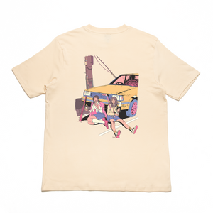 “Loser buys lunch" Cut and Sew Wide-body Tee Beige