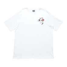Load image into Gallery viewer, "Moth" Cut and Sew Wide-body Tee White