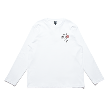 Load image into Gallery viewer, "Moth" Cut and Sew Wide-body Long Sleeved Tee White
