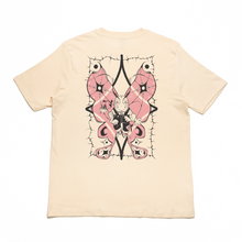 Load image into Gallery viewer, "Moth" Cut and Sew Wide-body Tee Beige