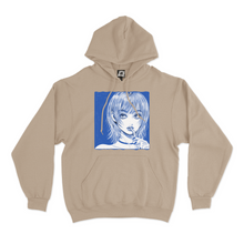 Load image into Gallery viewer, "Straw" Fleece Hoodie Beige/White