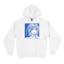 Load image into Gallery viewer, "Straw" Fleece Hoodie Beige/White