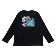 Load image into Gallery viewer, "Villain and Cat Guy" Cut and Sew Wide-body Long Sleeved Tee Black