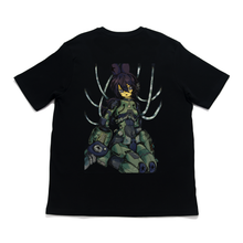 Load image into Gallery viewer, "Meka" Cut and Sew Wide-body Tee White/Black/Red