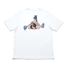 Load image into Gallery viewer, "Milk Bunny" Cut and Sew Wide-body Tee White/Black/Red
