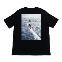 Load image into Gallery viewer, "Seaside"  Cut and Sew Wide-body Tee Black