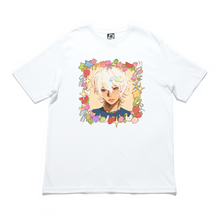 Load image into Gallery viewer, "Jai" Cut and Sew Wide-body Tee White/Beige