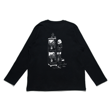 Load image into Gallery viewer, "Snack Break & Toy" Cut and Sew Wide-body Long Sleeved Tee White/Black