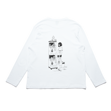 Load image into Gallery viewer, "Snack Break & Toy" Cut and Sew Wide-body Long Sleeved Tee White/Black