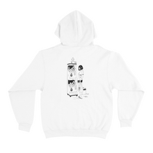 Load image into Gallery viewer, "Snack break & toy " Cut and Sew Wide-body Tee White/Black