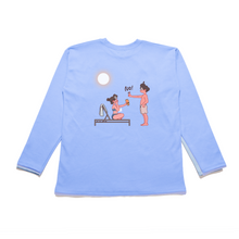 Load image into Gallery viewer, "1" Taper-Fit Heavy Cotton Long Sleeve Tee Sky Blue