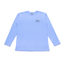 Load image into Gallery viewer, "1" Taper-Fit Heavy Cotton Long Sleeve Tee Sky Blue