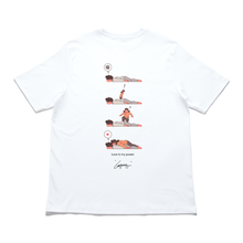 Load image into Gallery viewer, "2" Cut and Sew Wide-body Tee White/Beige