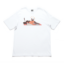 Load image into Gallery viewer, "2" Cut and Sew Wide-body Tee White/Beige