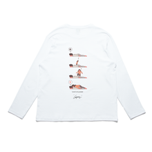 Load image into Gallery viewer, "2" Cut and Sew Wide-body Long Sleeved Tee White/Beige