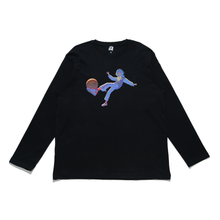 Load image into Gallery viewer, "ルールに縛られるな" Cut and Sew Wide-body Long Sleeved Tee White/Black/Bei