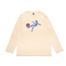 Load image into Gallery viewer, "ルールに縛られるな" Cut and Sew Wide-body Long Sleeved Tee White/Black/Bei