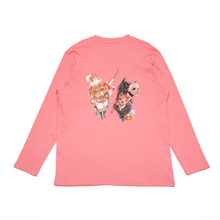 Load image into Gallery viewer, "Power & Kobeni" Cut and Sew Wide-body Long Sleeved Tee Salmon Pink