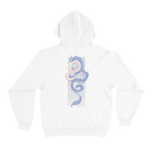 Load image into Gallery viewer, "Year of the Dragon" Basic Hoodie White/Black
