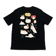 Load image into Gallery viewer, "Commes de Canards" Cut and Sew Wide-body Tee White/Black