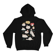 Load image into Gallery viewer, "Commes de Canards" Basic Hoodie White/Black