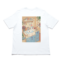 Load image into Gallery viewer, "Lovebirds" Cut and Sew Wide-body Tee White/Beige