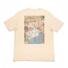 Load image into Gallery viewer, "Lovebirds" Cut and Sew Wide-body Tee White/Beige