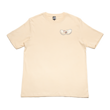 Load image into Gallery viewer, "Lovebirds" Cut and Sew Wide-body Tee White/Beige