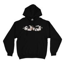 Load image into Gallery viewer, "Cat Parade" Basic Hoodie White/Beige/Black