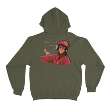 Load image into Gallery viewer, "What Is The Point Of This" Fleece Hoodie Khaki
