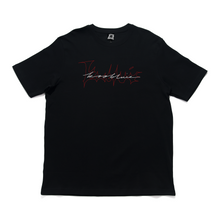 Load image into Gallery viewer, "LOVER’S ARMOR" Cut and Sew Wide-body Tee Black