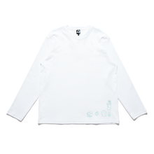 Load image into Gallery viewer, " Unpredictable" Cut and Sew Wide-body Long Sleeved Tee Red/White